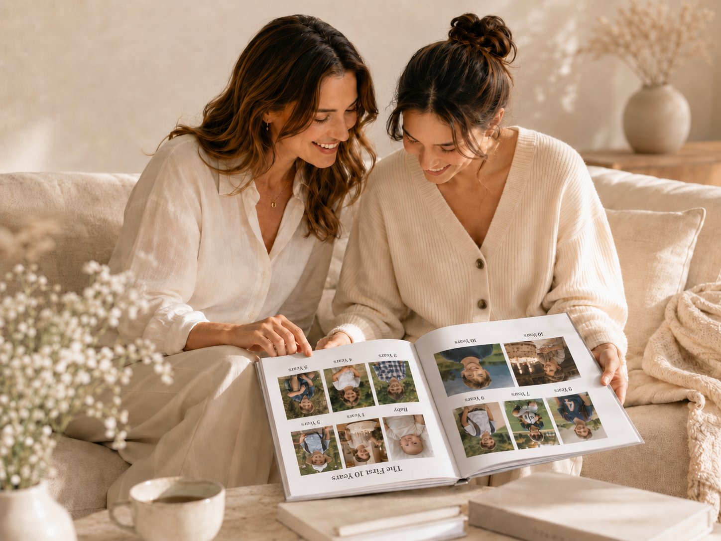 Mum with photo book
